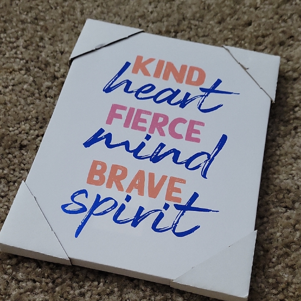 4/$20 Motivational Wall Art with Bold Text